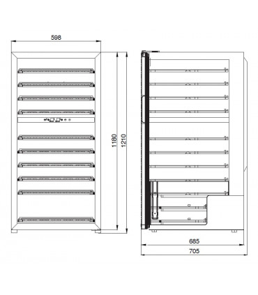 Cave à vin SCARLET 298 2T IARP