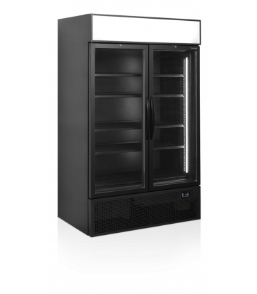 Réfrigérateur vitré noir Réf. FSC1200H BLACK Tefcold