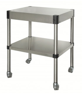 Table multi-services sur roulettes confort CHR inox 12/10  à bords droits Sofinor