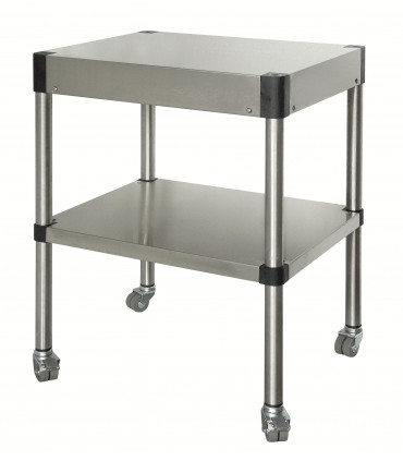 Table multi-services sur roulettes confort CHR inox 12/10  à bords droits Sofinor