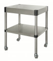 Table multi-services sur roulettes confort CHR inox 12/10  à bords droits Sofinor