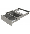 Tiroir pour table démontable inox 12/10 Sofinor