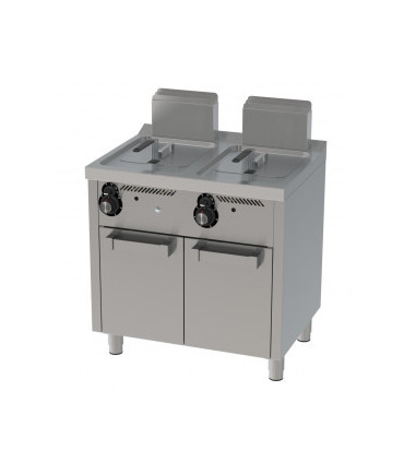 Friteuse à gaz 8 L+8 L série 600 sur placard FDG8L8L600E HR