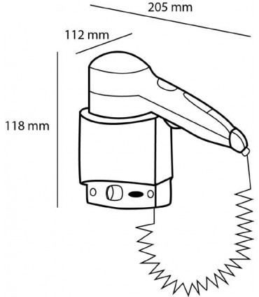 Sèche-cheveux mural CSC2 CASSELIN