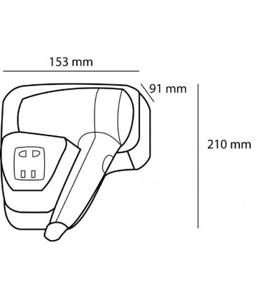 Sèche-cheveux avec prise rasoir CSC1 CASSELIN