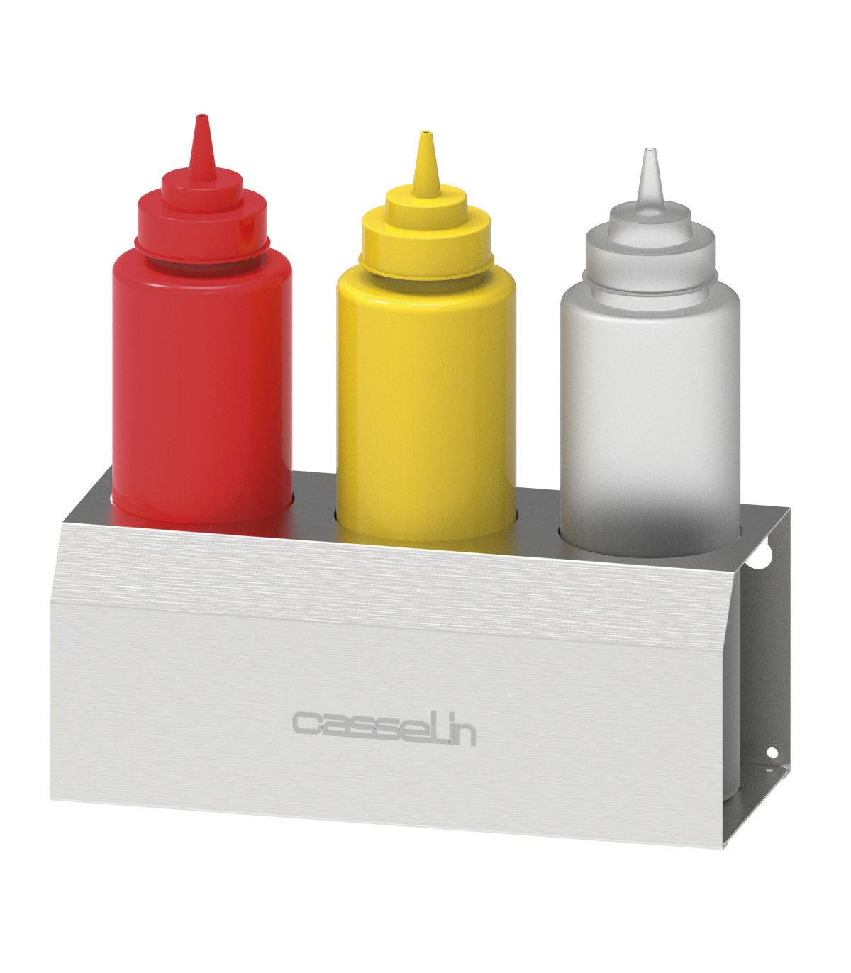 Lot De 3 Bouteilles Compressibles Pour Condiments, 236,8 G, Pour Sauce, Ketchup, Barbecue, Vinaigrette, Miel (blanc