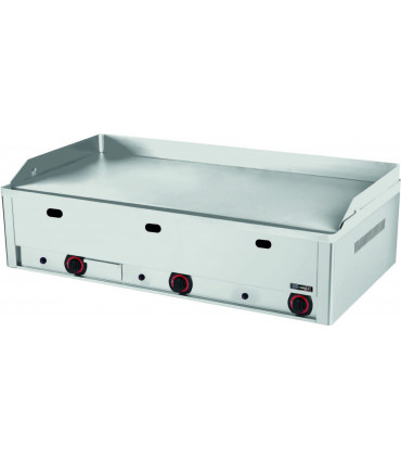 Plaque à snacker fonte/chrome 90  CPASF90C CASSELIN