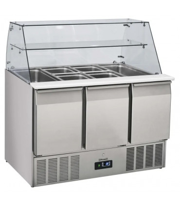Saladette vitrée 3 portes GN 1/1 CSAV3P CASSELIN