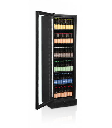 Vitrine réfrigérée noire Réf. SCU1425 FRAMELESS L/H Tefcold