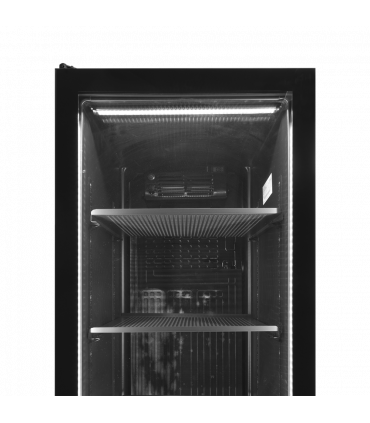 Vitrine réfrigérée noire Réf. SCU1425 FRAMELESS L/H Tefcold