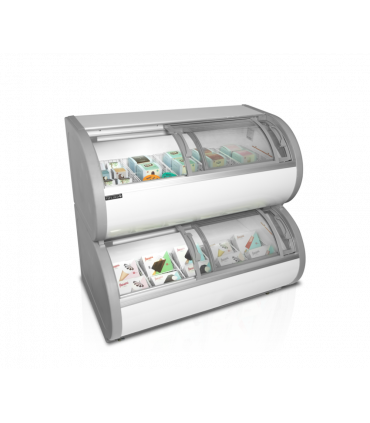 Vitrine froid négatif à deux niveaux TD500 Tefcold