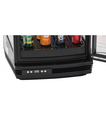 Mini vitrine réfrigérée 93 L Noire CVR93L CASSELIN