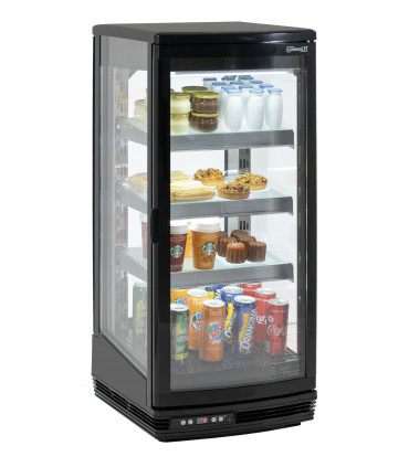 Mini vitrine réfrigérée 93 L Noire CVR93L CASSELIN