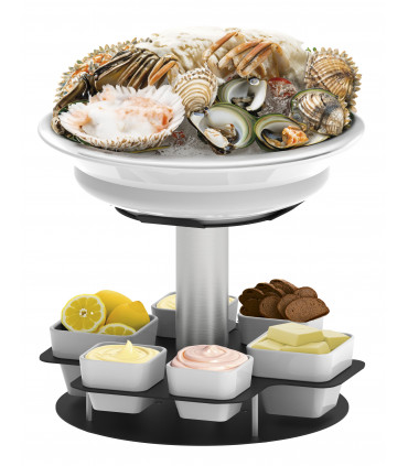 Présentoir à fruits de mer rotatif 2 Fuly CPFR2F CASSELIN Présentoir à fruits de mer rotatif 2 Fuly CPFR2F CASSELIN