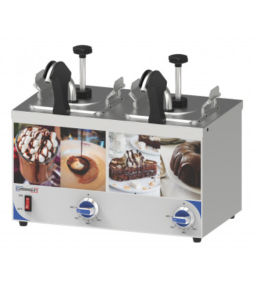 Distributeur à sauce avec pompe et bec chauffant double CDSPBC2 CASSELIN Distributeur à sauce avec pompe et bec chauffant double CDSPBC2 CASSELIN