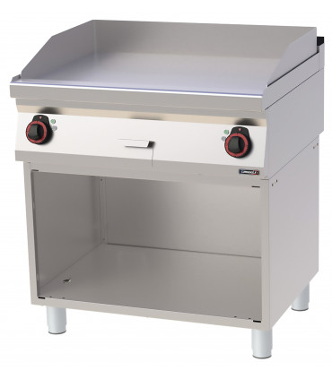 Plaque à snacker Fonte Lisse avec soubassement 80  C7PASFL80S CASSELIN