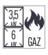 Fourneau gaz 2 feux avec soubassement 40  C7FOG2F40S CASSELIN