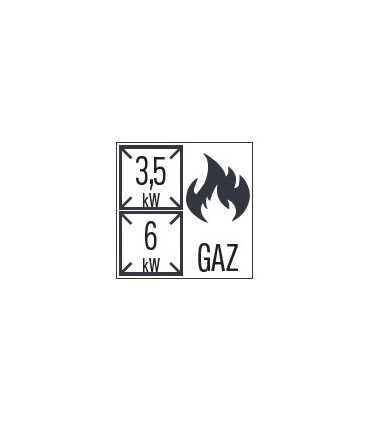Fourneau gaz 2 feux avec soubassement 40  C7FOG2F40S CASSELIN
