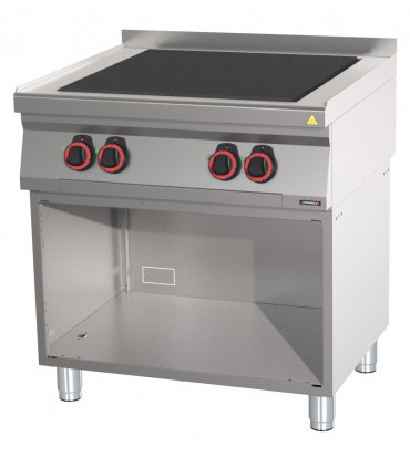 Fourneau électrique 4 plaques coup de feu avec soubassement 80  C7FOE4P80S CASSELIN Fourneau électrique 4 plaques coup de feu avec soubassement 80  C7FOE4P80S CASSELIN