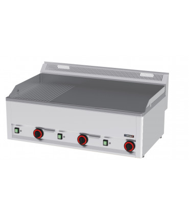 Plaque à snacker Fonte Rainurée Lisse 99  C6PASFRL99 CASSELIN