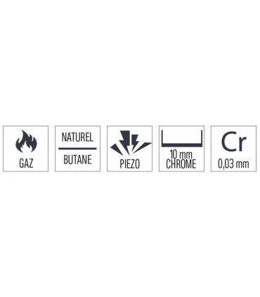 Plaque à snacker Chrome Rainurée Texturée 66 Gaz  C6PASCRTG66 CASSELIN Plaque à snacker Chrome Rainurée Texturée 66 Gaz  C6PASCRTG66 CASSELIN