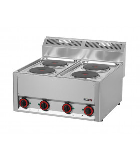 Fourneau électrique à poser 4 feux T 66  C6FOE4FT66 CASSELIN