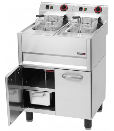 Friteuse électrique 2 x 8L avec soubassement 66  C6FE8266S CASSELIN Friteuse électrique 2 x 8L avec soubassement 66  C6FE8266S CASSELIN