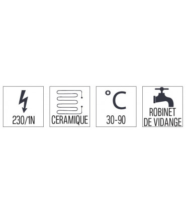 Chauffe-frites GN 1/2 Céramique 33  C6CF1233 CASSELIN Chauffe-frites GN 1/2 Céramique 33  C6CF1233 CASSELIN