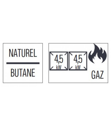Fourneau gaz à poser 2 feux 66  C6FOG266 CASSELIN
