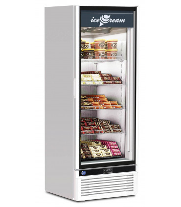 Vitrine verticale négative GLEE 55 LITE IARP profil blanc