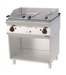 Grill pierre de lave double avec soubassement 80  C7GPLD80S CASSELIN