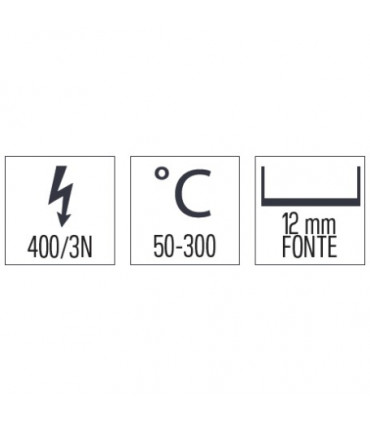 Plaque à snacker Fonte Rainurée avec soubassement 80  C7PASFR80S CASSELIN