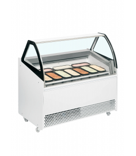 Vitrine à crèmes glacées froid ventilé BERMUDA VIEW RV10 ISA