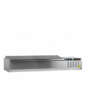 Vitrine réfrigérée  GN1/4 Réf. GVC33-150 S/S Tefcold