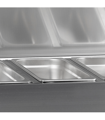 Vitrine réfrigérée  GN1/4 Réf. GVC33-180 S/S Tefcold