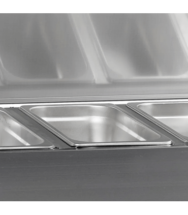 Vitrine réfrigérée  GN1/4 Réf. GVC33-200 S/S Tefcold