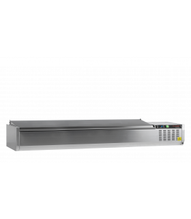 Vitrine réfrigérée  GN1/4 Réf. GVC33-200 S/S Tefcold