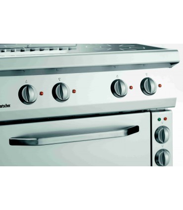 Plan de cuisson él. 700, 4 Felder, EBO Bartscher