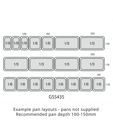 Comptoir pour saladette  GN1/1 Réf. GSS435 Tefcold