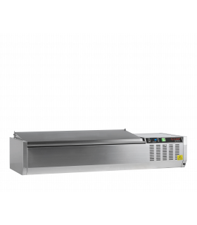 Vitrine réfrigérée  GN1/3 Réf. GVC38-120 S/S Tefcold