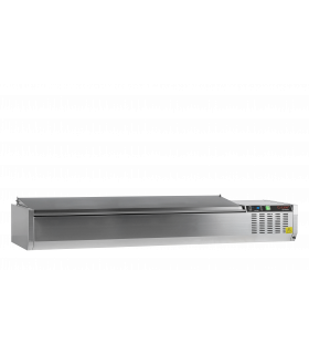 Vitrine réfrigérée  GN1/3 Réf. GVC38-180 S/S Tefcold