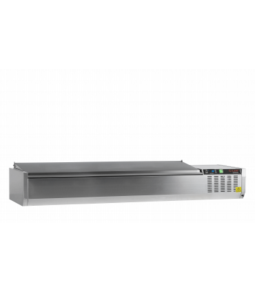 Vitrine réfrigérée  GN1/3 Réf. GVC38-180 S/S Tefcold