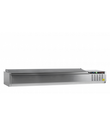 Vitrine réfrigérée  GN1/3 Réf. GVC38-200 S/S Tefcold