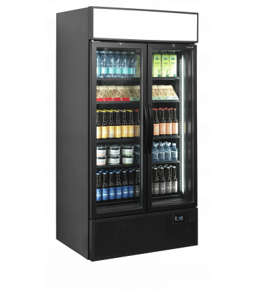 Réfrigérateur vitré noir Réf. FSC1000H BLACK Tefcold