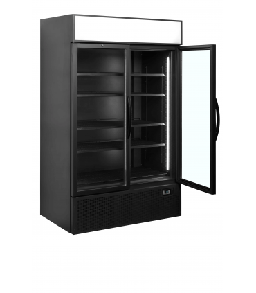 Réfrigérateur vitré noir Réf. FSC1200H BLACK Tefcold
