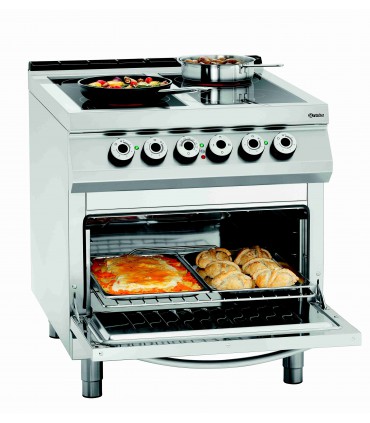 Fourneau cér. 4 PL, four él.2/1GN Bartscher