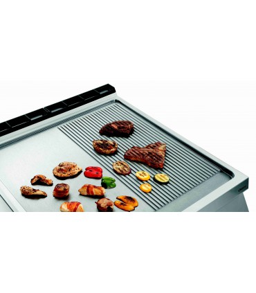 Plaque à snacker à gaz, 1/2+1/2, SO Bartscher