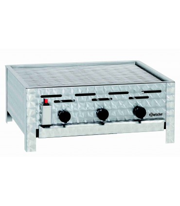 Gril table gaz combi, 3 brûleur Bartscher