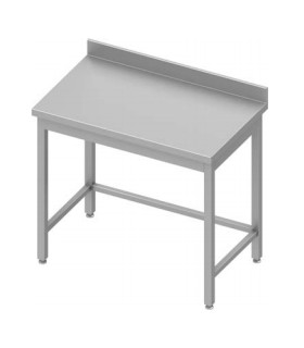 Table adossée sans étagère avec pieds renforcés, Stalgast