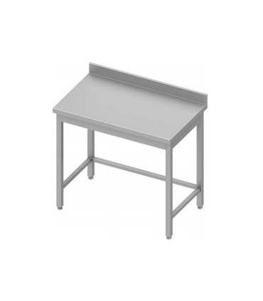 Table adossée sans étagère avec pieds renforcés, Stalgast